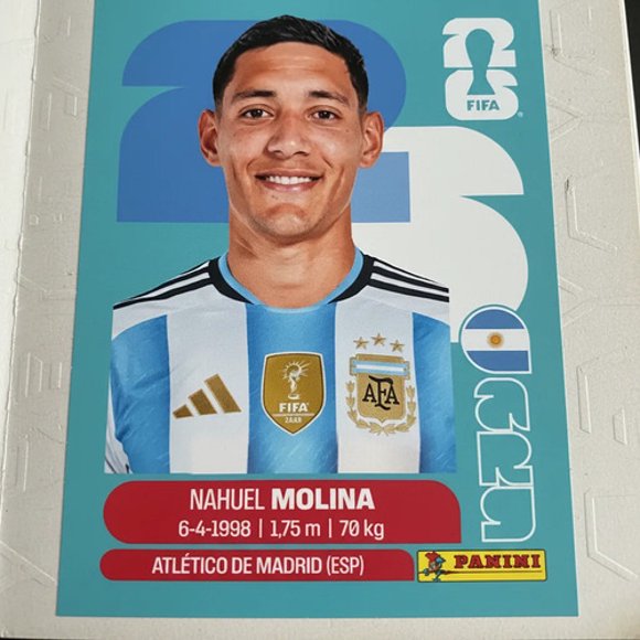 Panini Fifa World Cup 2026 Argentina Nahuel Molina Arg 03 Nahuel Molina Arg 03