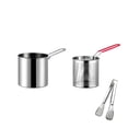 thumbnail image 2 of Deep Fryer With Basket Mini Deep Fryer 304 Stainless Steel Small Deep Fryer Multi-functional Cookware For Grilling Chicken Legs Fries And Chicken Cutlets., 2 of 7