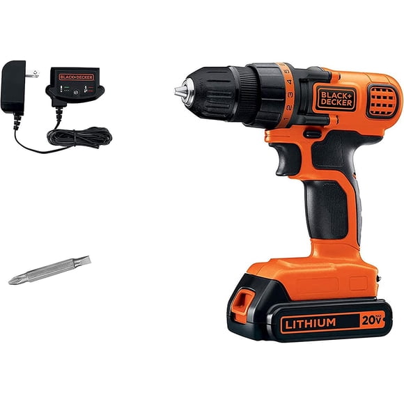 Black & decker LDX120 - Taladro inalámbrico/destornillador 20 V
