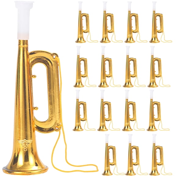 20 piezas de juguetes de trompeta simulados, instrumentos de fiesta, trompeta pequeña, regalos musicales para niños