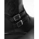 thumbnail image 5 of Bota Larga Para Niña Piel Negro Yuyin® Invierno Doble Broche negro 20, 5 of 10
