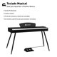 thumbnail image 2 of Piano Bluelander, Teclado Musical con Atril para Partituras, 3 Pedales con Banco, Negro, 2 of 5
