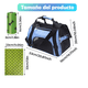 thumbnail image 2 of Bolsa Transportadora Para Perro Gato Mascota Plegable Grande Xtellar rosa, 2 of 3