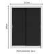 thumbnail image 2 of Ropero Closet Madesa Denver 2 Puertas Corredizas Blanco/Negro, 2 of 5