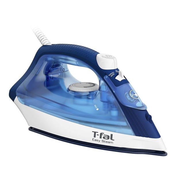 Plancha T-fal Easy Steam de Vapor Suela Duraglide Azul