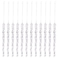 thumbnail image 2 of Lekihaqq Transparent Crushed Ice Pendants Acrylic Icicles Christmas Decorations Hanging Ornaments Tree Decor Winter Holiday Party Supplies, 2 of 4