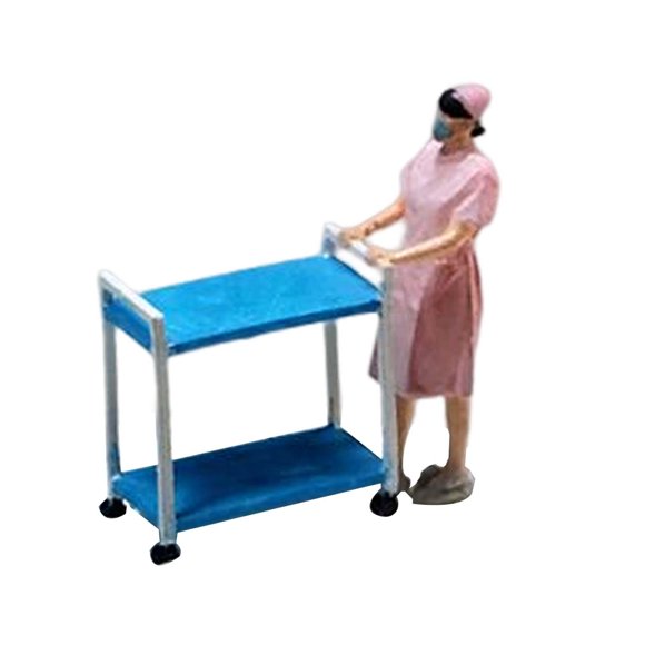 Figuras de personas a escala 1/64, edificios arquitectónicos, parques, calles, dioramas, maquetas de trenes. con carro