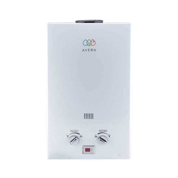 Boiler de Paso 1 Regadera y 1 Lavabo 8Lts AVERA  C8L Calentador de Paso Uso Exclusivo Gas LP