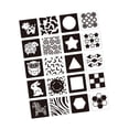 thumbnail image 4 of Tarjetas de contraste para bebés, tarjetas portátiles de actividades de aprendizaje temprano para regalo de cumpleaños en blanco y negro, 4 of 9