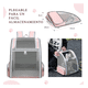 thumbnail image 4 of Mochila Transportadora Para Perros/gatos Plegable Belug Gris Rosa, 4 of 5