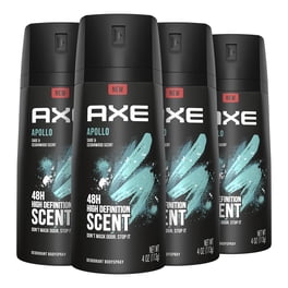 Desodorante corporal en aerosol AXE Apollo para hombre, 120 ml (paquete de 4)
