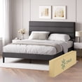 thumbnail image 2 of Base de Cama con Cabecera Queen Size Zinus Piper Tapizada Color Negro. Fácil Armado, para Todas las Edades., 2 of 6