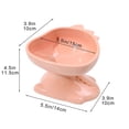 thumbnail image 3 of Plastic Cats Bowl Dog Bowl Cats Food Bowl Drinking Bowl To Cervical Vertebra Pet Bowl, 3 of 5