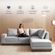 thumbnail image 3 of Sala Esquinera Derecha Easy Living Tous Gris Claro en L tapizada con estructura de madera de pino, 3 of 6