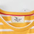 thumbnail image 4 of Vestido de niña REDARER con bordado de rayas – Algodón, manga corta, informal, con apliques, talla 4-5 años, 4 of 5