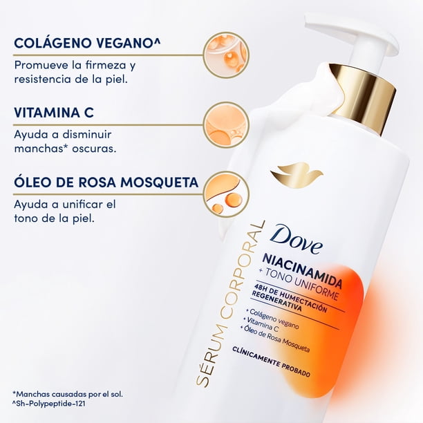 Imagen 6 de Sérum corporal Dove tono uniforme con niacinamida 400 ml