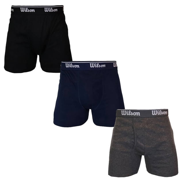 Bóxer Wilson para Hombre, Liso 3 Piezas Multicolor Talla G