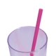thumbnail image 3 of Paquete de 6 popotes rosa NEON resistentes rigidos uso rudo, 3 of 3