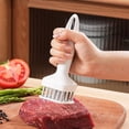 thumbnail image 1 of Aguja ablandadora de carne de acero inoxidable de 24 agujas | Herramienta para carne | Acero inoxidable 430, punta profunda de 20 mm | Mango ergonómico | Ablanda carne de res, cerdo y asada., 1 of 3