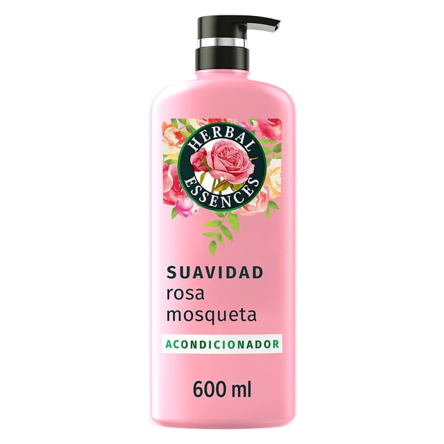 Acondicionador Suavidad Rosa Mosqueta Herbal Essences para mayor brillo y suavidad 600 ml