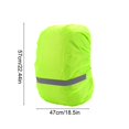 thumbnail image 3 of Funda impermeable para mochila | Protector de mochila para exteriores | Funda antipolvo e impermeable con franja reflectante | Protección nocturna para senderismo, camping, viajes, transporte escolar, 3 of 6