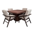 thumbnail image 4 of Comedor Denver 4 Sillas, Lino Beige, MDF UV, 120x120 cm, SALVANTO, 4 of 9