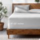 thumbnail image 1 of Sábana Ajustable Bare Home Colección Premium 1800 Tamaño Twin-XL 22' Gris Nube, 1 of 7