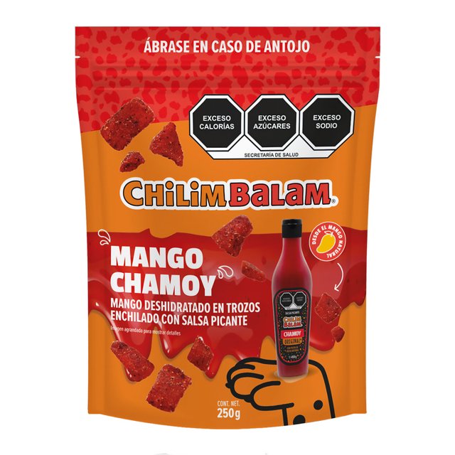 Mango Chilim Balam mango deshidratado en trozos enchilado con salsa picante 250g