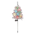 thumbnail image 3 of MTBLYS Árbol de Navidad solar de 89 cm (35 pulgadas) con luz LED multicolor para exteriores| resistente al agua| ideal para decorar caminos| jardines| patios y césped., 3 of 8