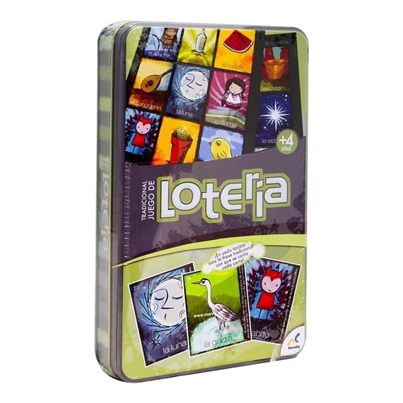 Juego de Lotería Novelty en Caja de Metal