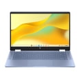 thumbnail image 2 of Laptop Chromebook HP x360 FHD Táctil de 14 Pulgadas con Procesador Intel N100, 4 GB de RAM, 64 GB de Memoria eMMC, Color Azul Cielo, 2 of 14
