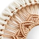 thumbnail image 2 of Espejo colgante de pared Sunnimix bohemio con flecos de Macramé decorativo Blanco, 2 of 7