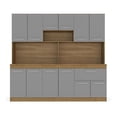 thumbnail image 1 of Cocina Integral Completa de 1.77 cm Gris con Café Mobi, 1 of 4