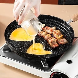 Sartén de hierro fundido extralarga con mango frío | Anilla para colgar | Ideal para fogatas y cocinas domésticas | Hierro fundido antiadherente | 15.55 x 9.65 x 1.97 pulgadas | Duradera y