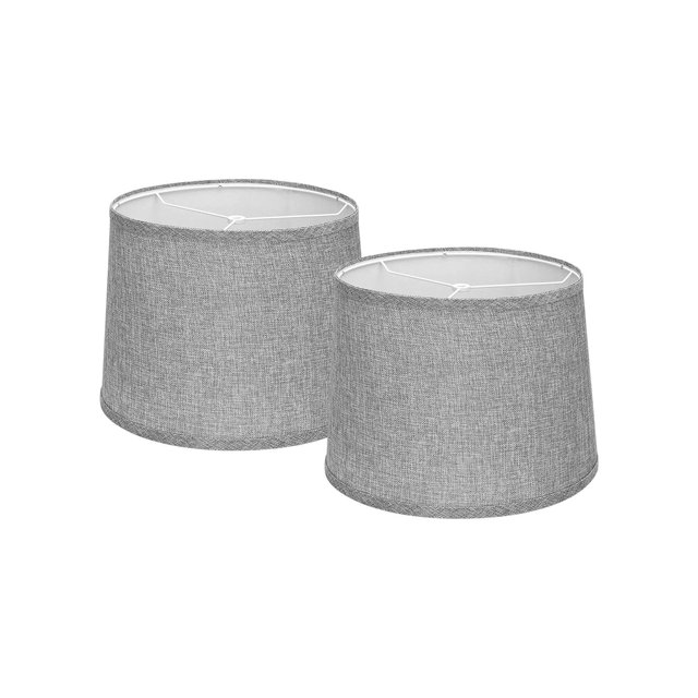 2 piezas de pantalla de lámpara de mesa, lámpara de pared sencilla, pantalla de lámpara, lámpara de escritorio, pantalla de lámpara Gris
