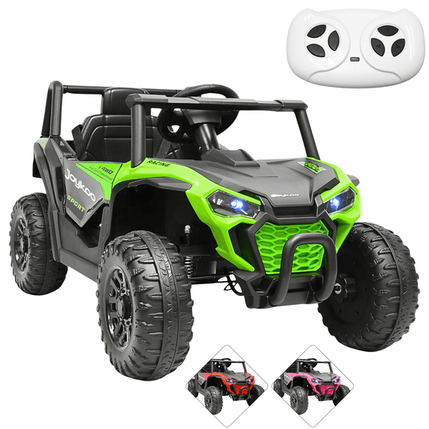 Montable Electrico para Niños UVT-001 Luz y Sonido Control Remoto Conexión USB y Bluetooth 12v - Verde