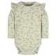 thumbnail image 3 of Gerber Pañalero Manga Larga Pack 2 Piezas Body Verde Blanco Ropa Bebé, 3 of 5