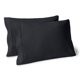 thumbnail image 1 of Juego de Fundas de Almohada Bare Home Colección Premium 1800 Doble Cepillado Ultra Suave Tamaño King Negro 2 Unidades, 1 of 7