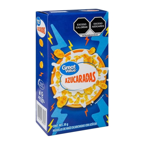 Cereal Great Value Azucaradas Hojuelas de Maíz 30 g