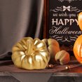 thumbnail image 1 of Decoración de resina de calabaza de Halloween | Mesa de centro de mesa de otoño • Miniatura realista pintada a mano • Acento dorado • Entrada del salón • Disposición otoñal de Acción de Gracias, 1 of 6