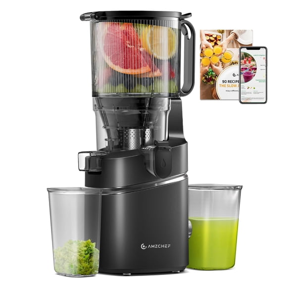 Exprimidor AMZCHEF de 15 cm de apertura, 250 W, 60 RPM