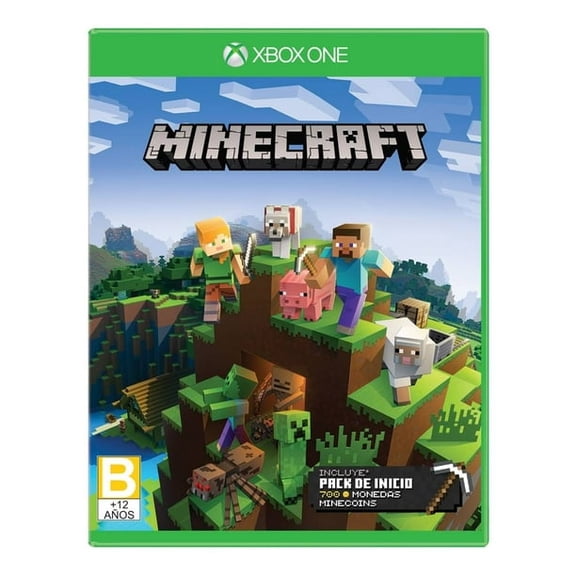 Minecraft Starter Edition Xbox One Minecraft 700 Minecoins Paquete de Iniciación