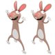 thumbnail image 2 of Divisores CartoonMarkRabbit 2Pzas Conejo Longitud 9.4cm PVC Café., 2 of 2