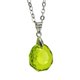 thumbnail image 2 of Juego de aretes y cadena con dije corte Majestic ZVEZDA plata mexicana ley .925 Citrus Green, 2 of 5