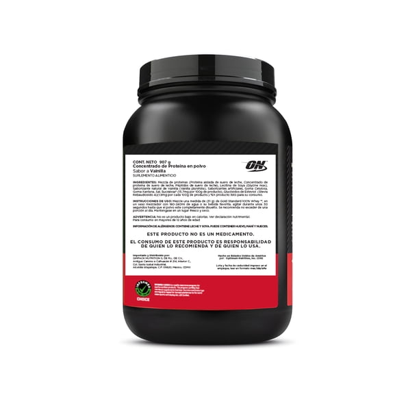 Imagen 5 de Proteína en polvo ON Gold Standard 100% Whey Sabor Vainilla 2LB Optimum