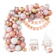 thumbnail image 1 of Guirnalda De Globos Rosa Decoración De Arco De Cumpleaños Rosa/Dorado/Blanco, 1 of 5