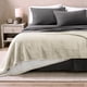 thumbnail image 2 of Manta de cama de felpa Sherpa Bare Home matrimonial/queen color ostra, 2 of 6