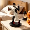 thumbnail image 4 of Figura de pareja de esqueletos bailando del Día de Muertos, estatua de amantes góticos para bodas de Halloween, escultura romántica de novios para decoración de escritorio o estante., 4 of 8