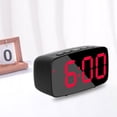 thumbnail image 4 of Reloj de escritorio con función de repetición y brillo ajustable, moderno, para dormitorio y sala de estar. Luz roja, 4 of 8