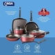 thumbnail image 5 of Batería de Cocina de aluminio Cinsa, Magnifica 10 Piezas Rojo Metálico, 5 of 9